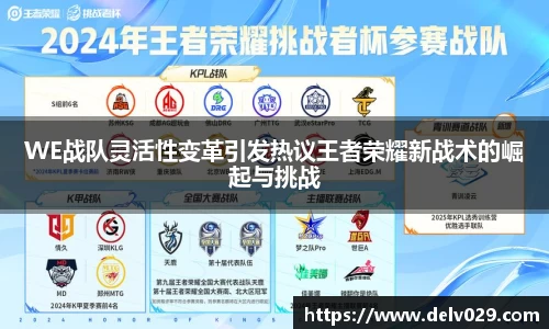 WE战队灵活性变革引发热议王者荣耀新战术的崛起与挑战
