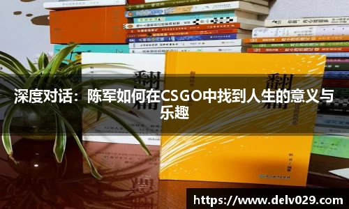深度对话：陈军如何在CSGO中找到人生的意义与乐趣